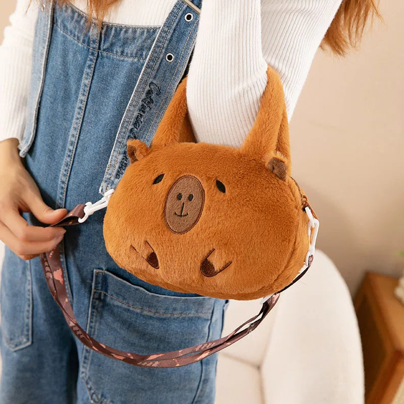 Capybara Plush Convertible Backpack