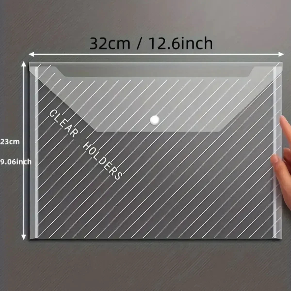 10Pcs A4 Transparente Datei Tasche Kunststoff Dokumente Einreichung Lagerung Tasche Student Organizer Informationen Tasche Ordner Schreibwaren Neue