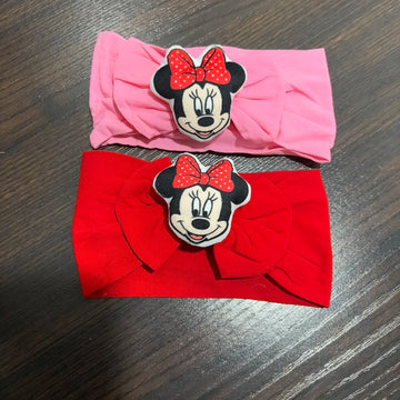 Baby-Schnuller und Stirnband-Set mit Cartoon-Muster, niedliche Baby-Dekoration, Kopfbedeckung, Baby-Stirnband, Geschenk für Babys im Alter von 0 bis 12 Monaten