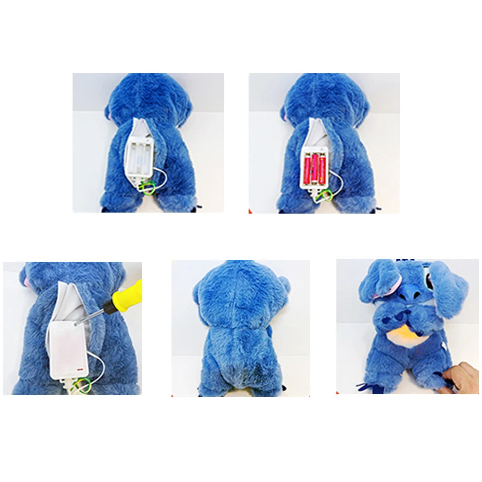 Atmende Bluey Plüschpuppe Kawaii 30cm Spielzeug Bluey Musikpuppe Geschenkpuppe mit Musiksound Modell Mädchen Geburtstagsgeschenk Weihnachtsgeschenk
