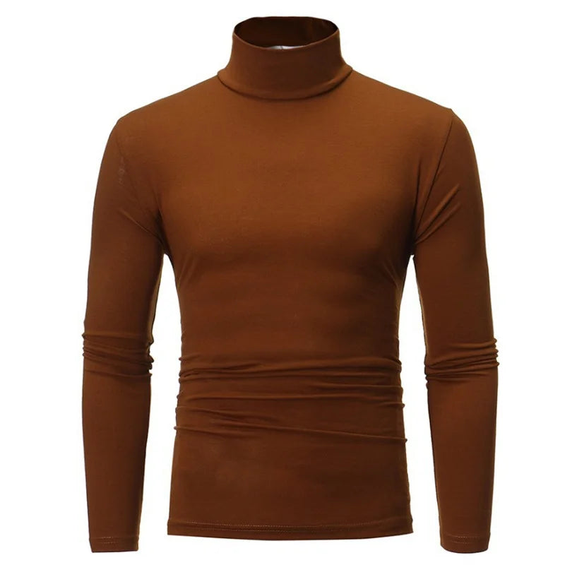 Thermo-Unterwäsche Tops Herren Winterkleidung Thermoshirt Herbst Herren Winterstrumpfhose Stehkragen Dünn Slim Fit Langarm T-Shirt