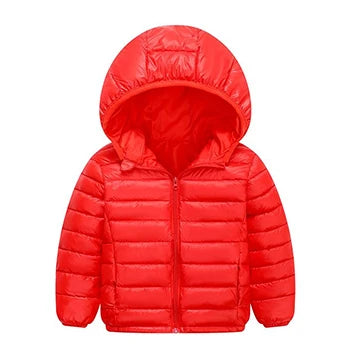 Herbst Winter Teen Jungen Mädchen wärmen Daunen jacke Kinder Baumwolle Oberbekleidung neue Mode Kapuze Reiß verschluss Mäntel 3-12 Jahre Kinder kleidung