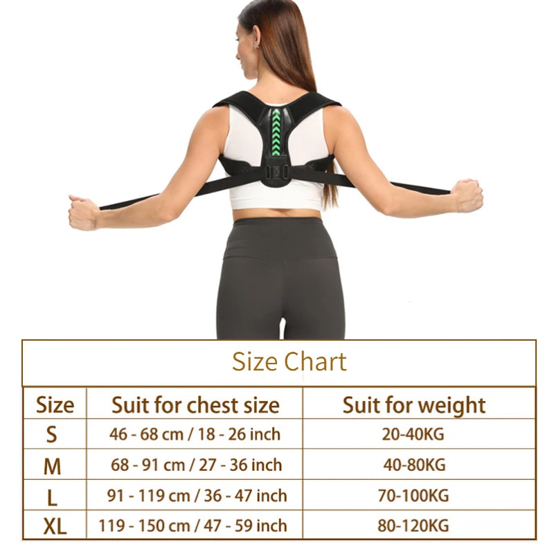 Adjustable Posture Corrector for Back and Shoulder, Clavicle Spine Support to Shape Your Body, for Home, Office, Sports, Upper Back and Neck Brace