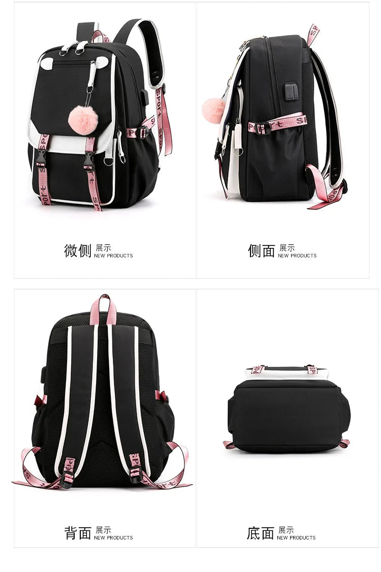 Teens Korean Style School Backpack
