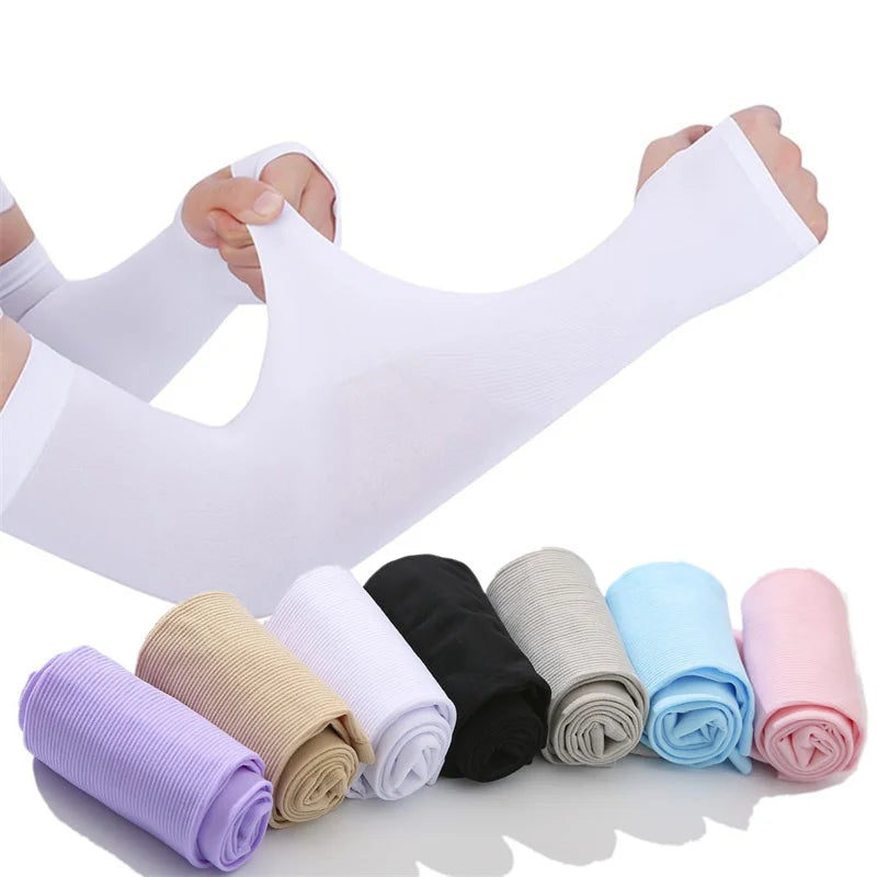 Sommer Dünne Lange Handschuhe Eis Seide Ärmeln Outdoor Aktivitäten Sonnenschutz Fahren Reiten Meer Reise UV Schutz Sonnencreme