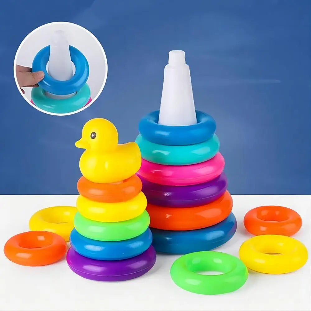 Montessori-Babyspielzeug, rollender Ballturm, Montessori-Lernspiele für Babys, Stapelbahn, Baby-Entwicklungsspielzeug, 1, 2, 3 Jahre