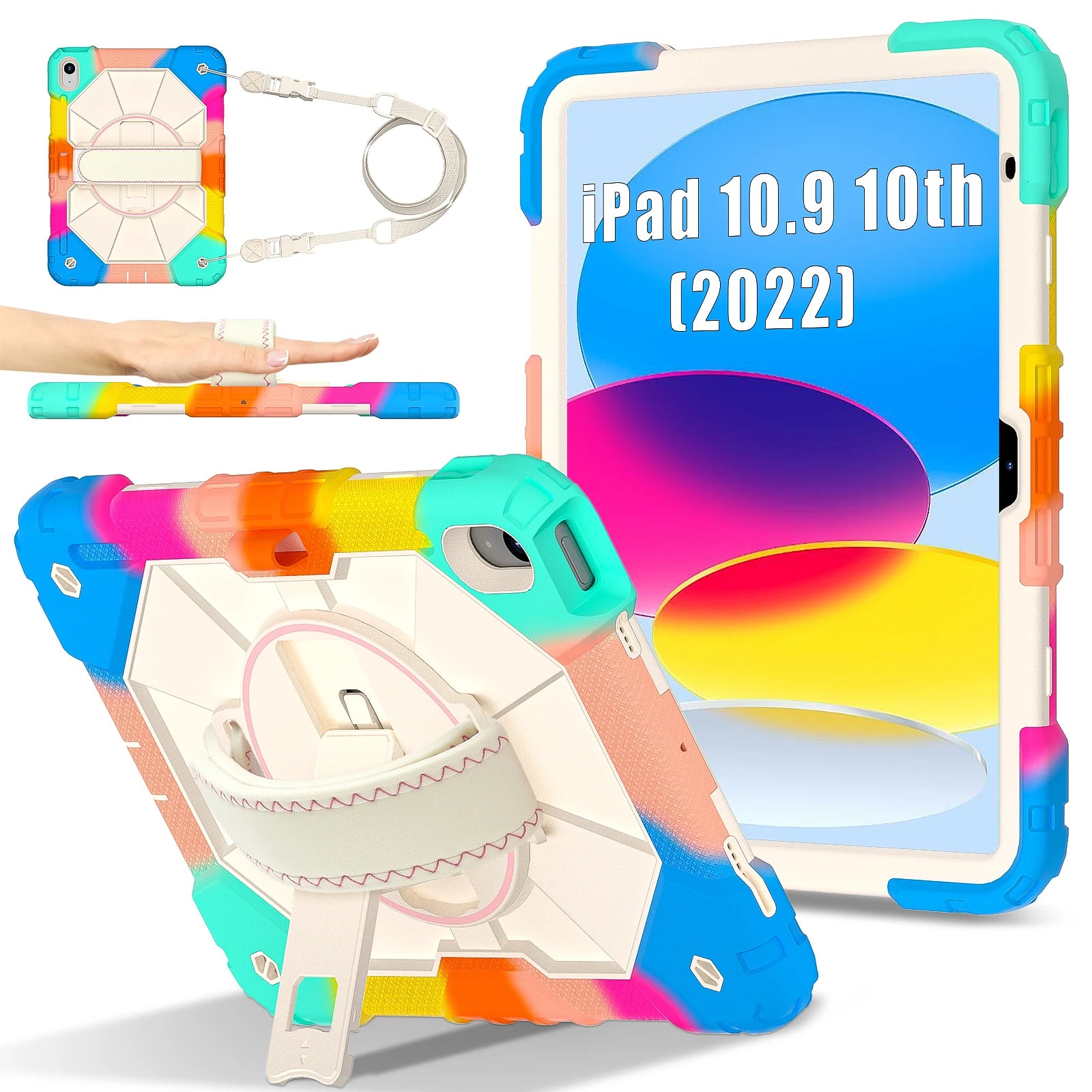 Rüstung Fall Für iPad A16 11th 2025 10th 10,9 2022 Mini 7/6 Kinder Stehen Stoßfest Tablet Abdeckung Für iPad Air 11 10,9 Pro 11 Air 13