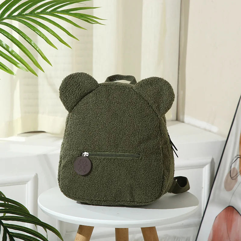 Kids Cute Bear Plush Backpack