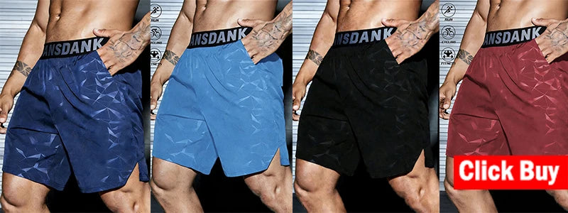 Männer Laufshorts Schnell trocknend Fitness Schwarz Doppel Schicht Shorts Männer Neue Sport Workout Training Bodybuilding Kurze Hosen