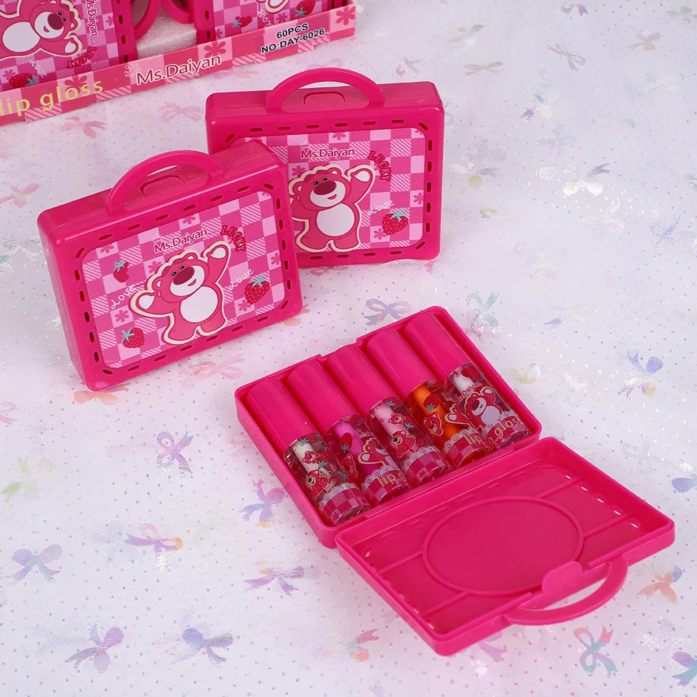 Cute Bear Lip Gloss Set