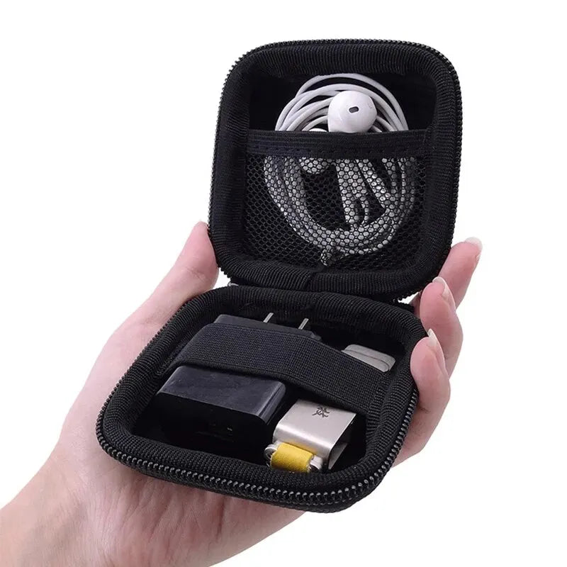 Tragbare Kopfhörer Lagerung Tasche Daten Kabel Organizer Tasche Multifunktionale Digitale Gadgets Fall Für Ladegerät U Disk Schutzhülle