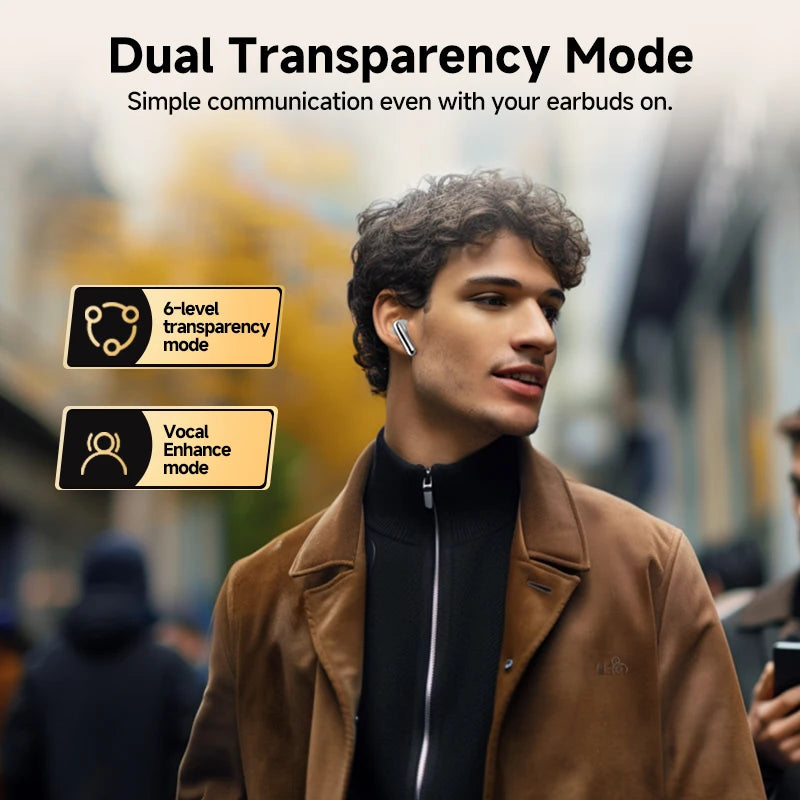 QCY MeloBuds Pro Adaptive Hybrid Active Noise Cancelling Kabellose Ohrhörer 46 dB Bluetooth 5.3 LDAC Hi-Res Audio 34H Ohrhörer Bequeme Passform