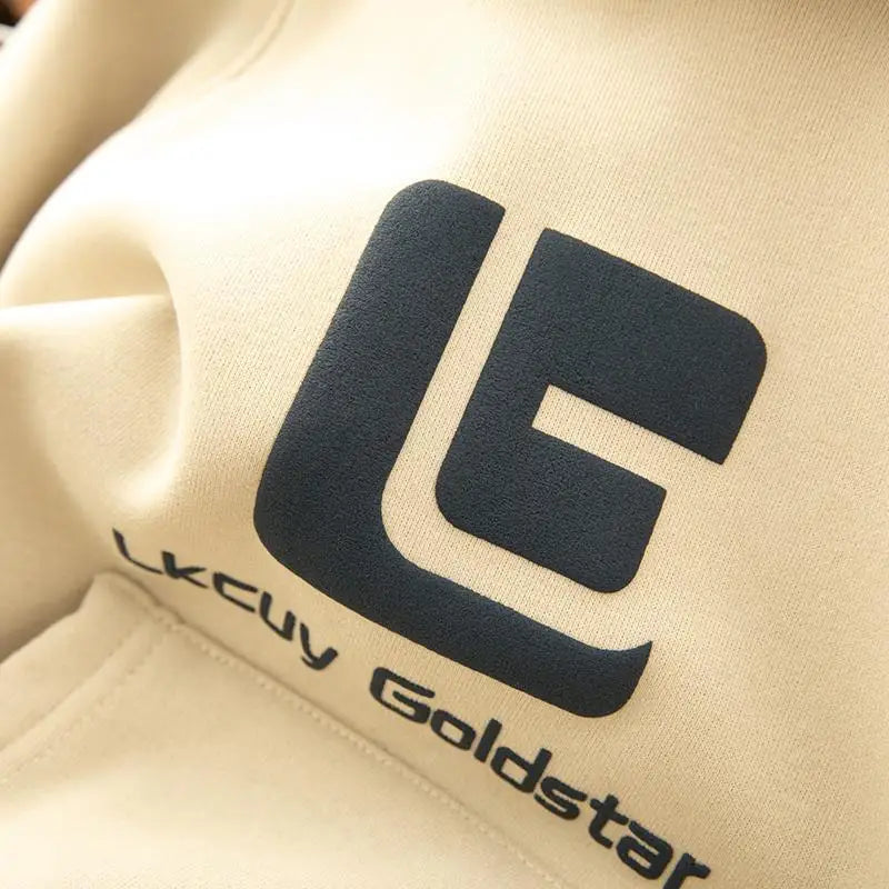 4-14 Jahre Winter Neue Jungen Hoodies Herbst Futter Plus Samt Dicke Warme Sweatshirt Für Teen Jungen Brief drucken Pullover Tops