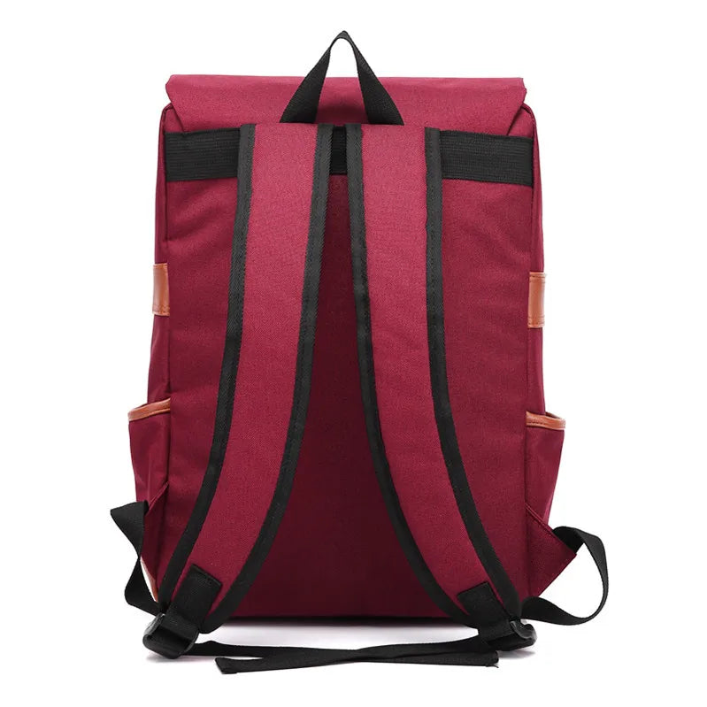Teens Vintage Canvas Laptop Backpack