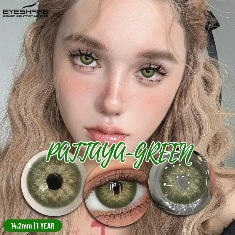 EYESHARE Beliebte farbige Kontaktlinse für Augen, schwarze Linse, Augenmode, braune Schönheit, farbige Schüler, graues Kontakt-blaues Augen-Make-up