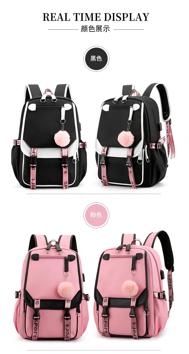 Teens Korean Style School Backpack