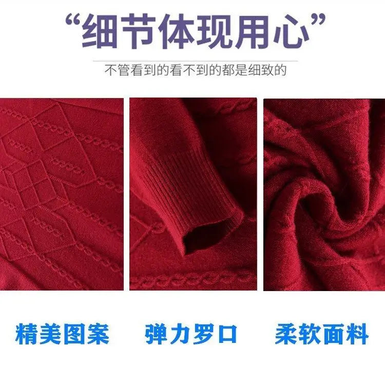 Rundhalspullover mit Zopfmuster für Frauen mittleren Alters und Senioren, für Mutter und Großmutter, Frühling, Herbst, Winter, Lässiger Basis-Pullover
