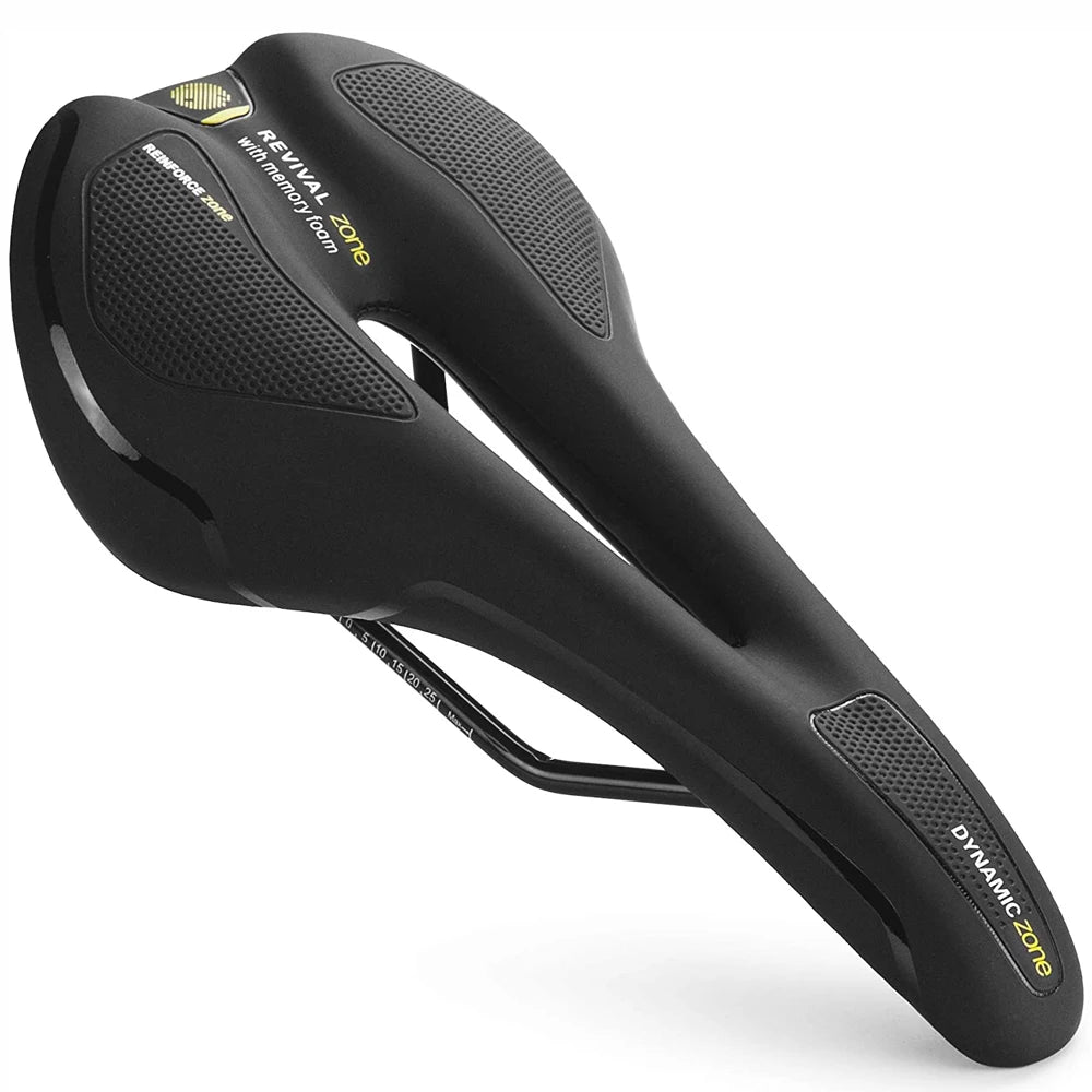 Bicycle Saddle MTB Mountain Road Bike Seat Hollow Gel Comfortable Bike Cushion Exercise Bike Saddle for Men and Women