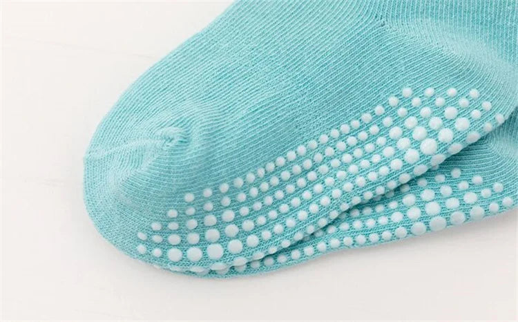 6 Paare/satz kinder Socken Für Jungen Mädchen Casual Sport Kinder Boden Boot Junge Mädchen Solide Baby Kleinkind Socke Anti-slip Frühling Herbst