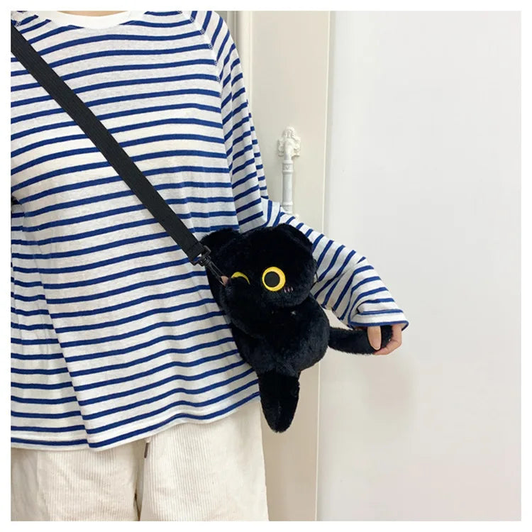 Plush Cat Shoulder Backpack