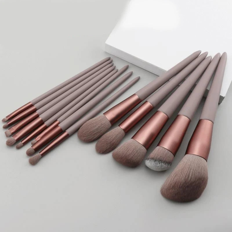 13-teiliges Make-up-Pinsel-Set für Lidschatten, Foundation, Damen, Kosmetikpinsel, Lidschatten, Rouge, Schönheit, weiche Make-up-Werkzeugtasche