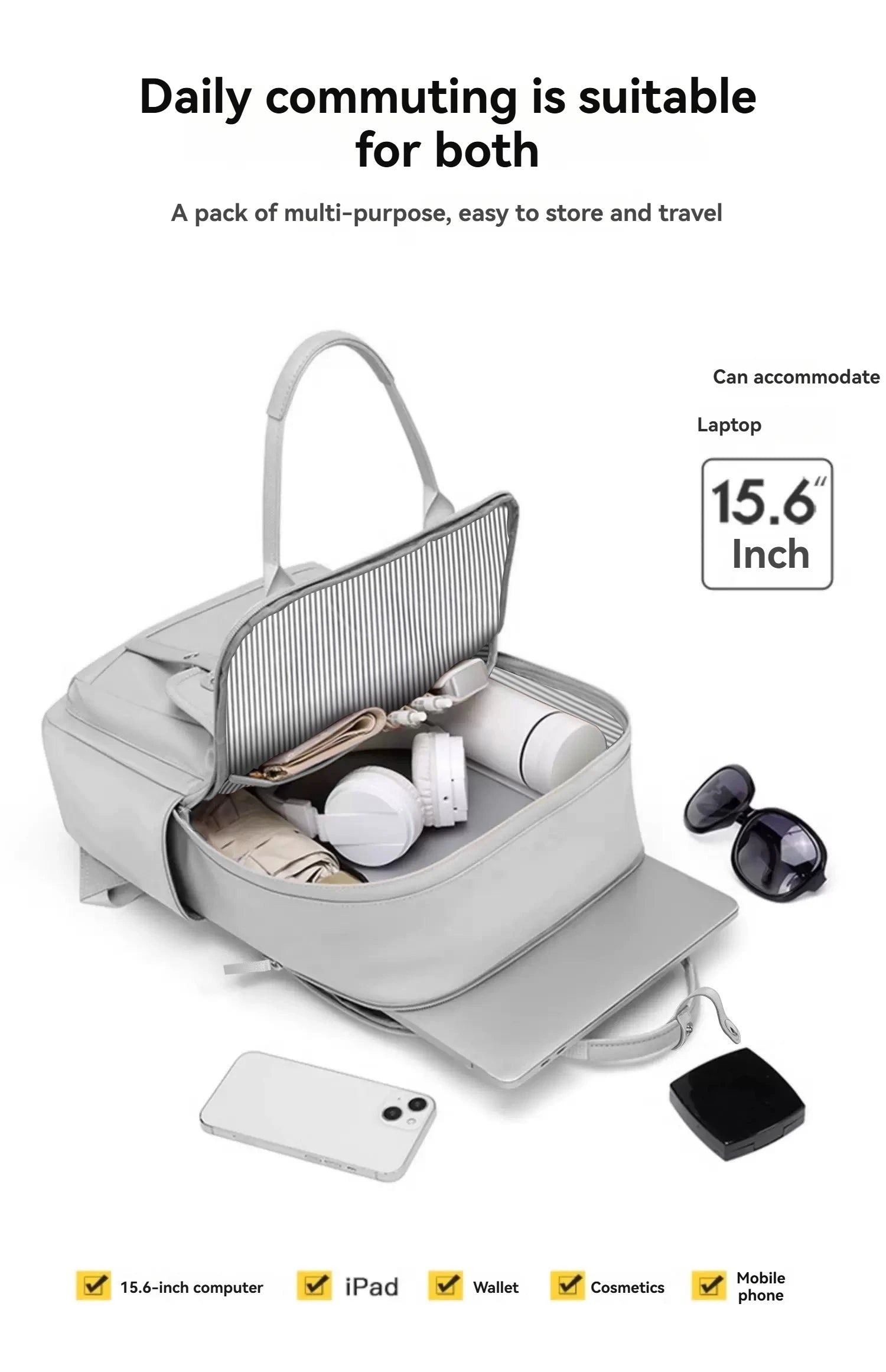Mama-Tasche in tragbaren High-End-Mutter- und Babytasche, Mama-Tasche, Damen-Rucksack, leichter Reiserucksack