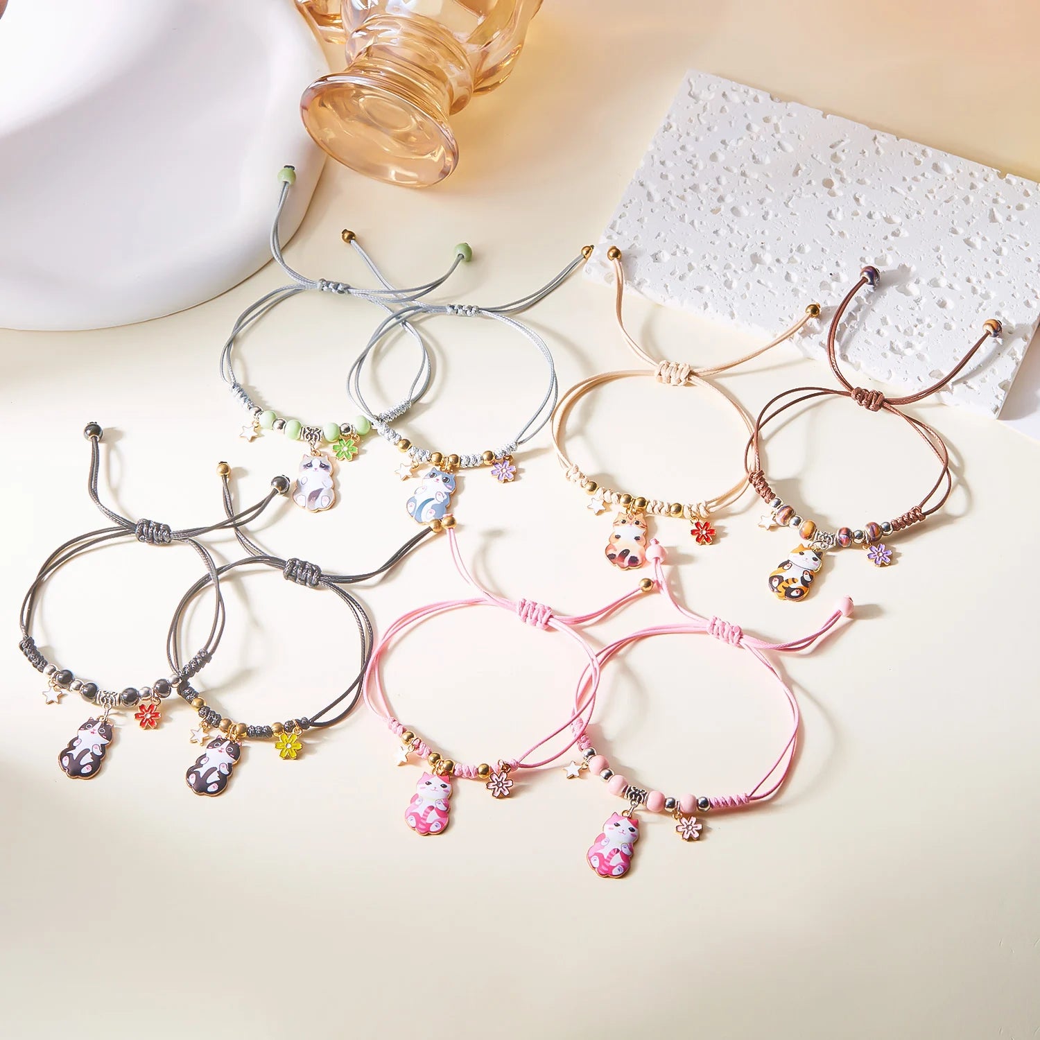 Cute Cat Friendship Bracelet