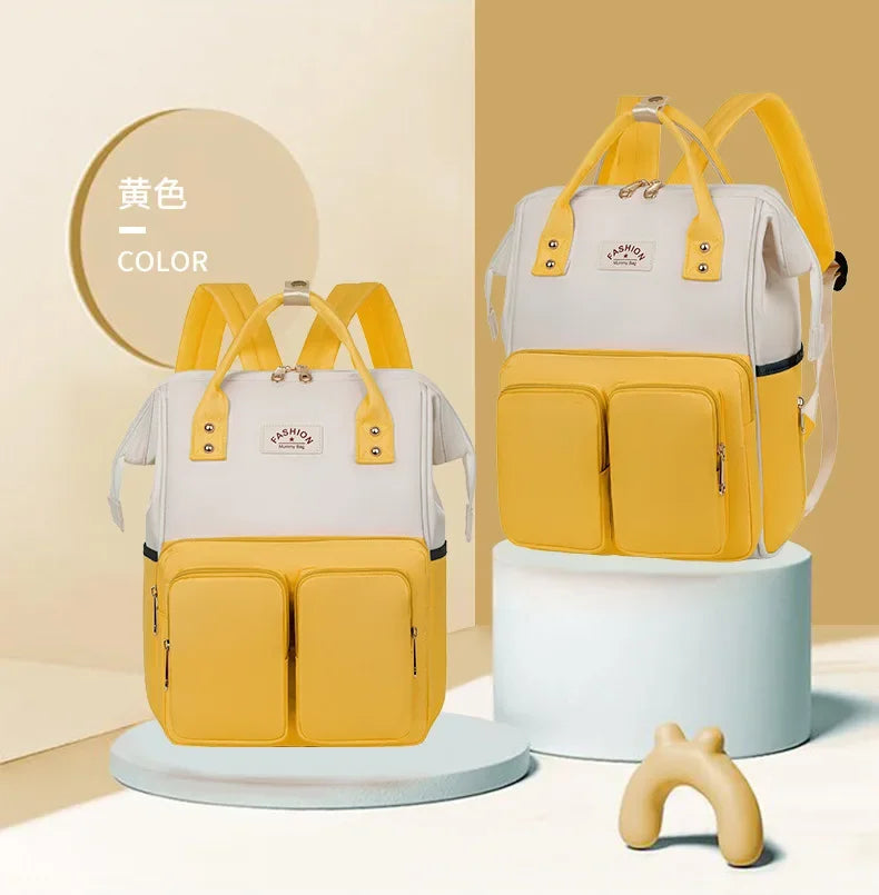 Multifunktionale Mama-Taschen mit großem Fassungsvermögen für Ausflüge, Reiserucksack, wasserdicht, tragbar, Mutter- und Babytasche, Damen-Rucksack