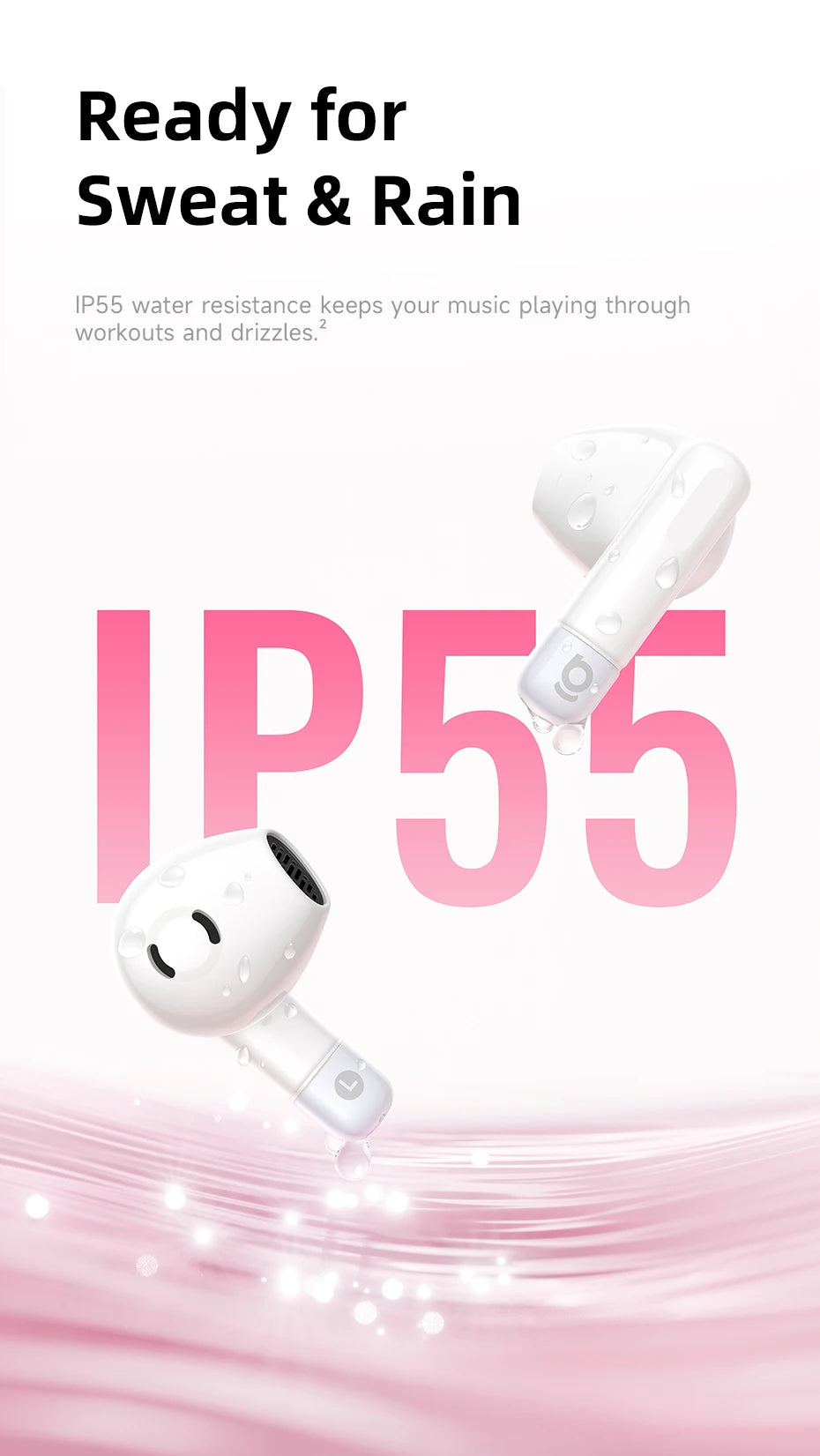 Baseus Bass BS2 Lite True Wireless Earbuds Bluetooth 6.0 Semi-In-Ear-Kopfhörer 2-Mikrofon AI ENC 40H Spielzeit IP55 SuperBass Ohrhörer
