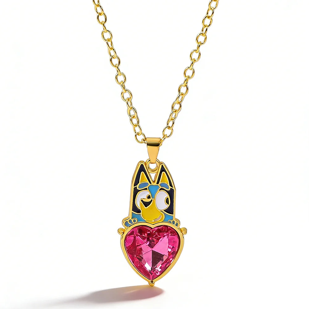 Kristall-Strass-Hundehalskette in Goldfarbe, Modisches Einfaches Kreatives Europäisch-Amerikanisches High-End-Accessoire, Geschenk für Mädchen