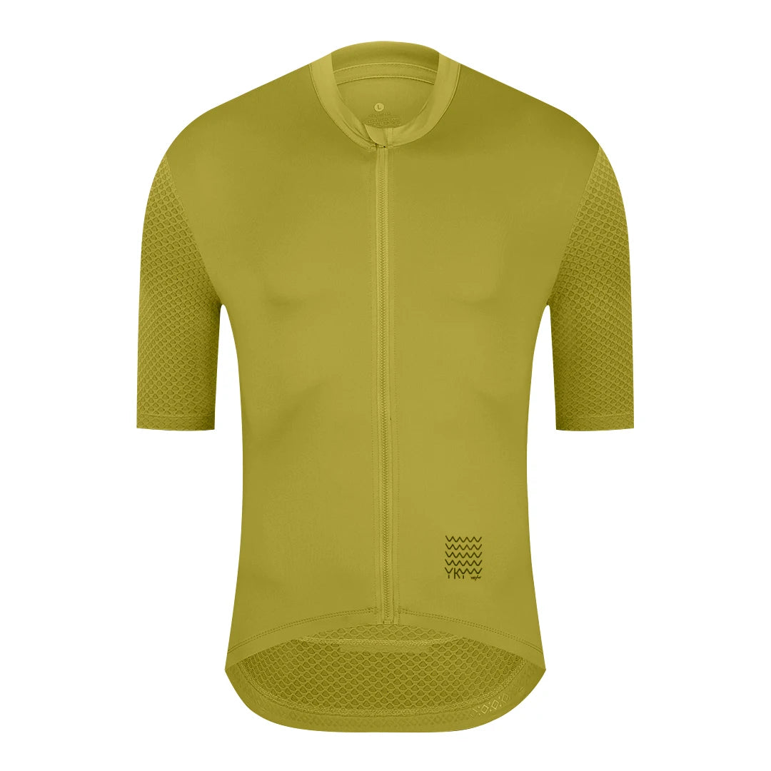 YKYWBIKE Men's Classic Cycling Jersey Summer Bicycle Pro Team Short Sleeve Shirt Cycling Maillot Road Bike Breathable Clothing