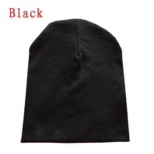 6M-3Y Baby Strickmütze und Schal Set Einfarbig Baumwolle Hip-Hop Beanie Warme Kleinkind-Mütze für Jungen Mädchen Frühling Herbst Winter