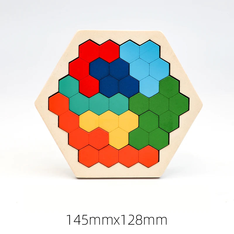 Hölzernes Tangram-Puzzle-Spielzeug