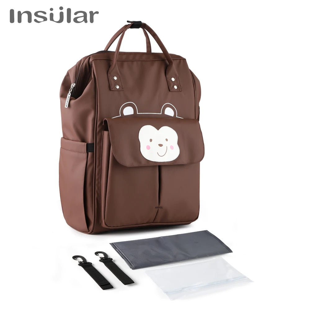 Wasserdichte Mama Windel Rucksack Cartoon Design Mutter Mutterschaft Windel Reisetasche große Kapazität Baby pflege Pflege Kinderwagen Taschen