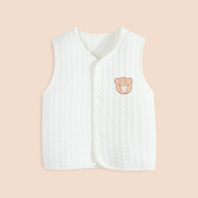 Baumwolle Neugeborenen Baby Weste Herbst und Winter Mädchen Weste Jacke Warme Weiche Kinder Weste Cartoon Kinder Kleidung 0-24 monate