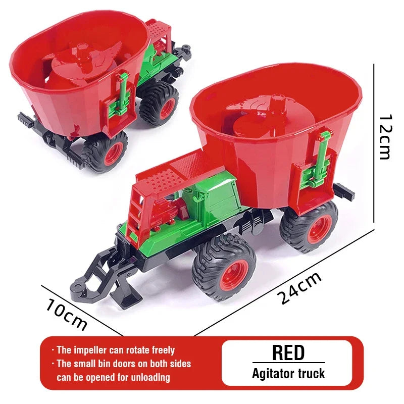 Fernbedienung Traktor RC Bauernhof Lkw Auto Anhänger 2,4G Landwirtschaft Simulator Lkw Miniatur Bauernhof Fahrzeug Spielzeug Modell Kinder Junge