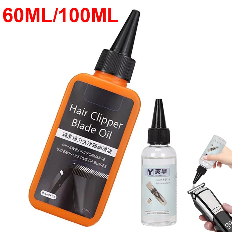 Haarschneider-Klingenöl, 60/100 ml, elektrischer Haarschneider, Rasierer, Wartungsöl, Schmiermittel, verhindert Rosten, Nähen, Friseursalon, Clipper-Öl