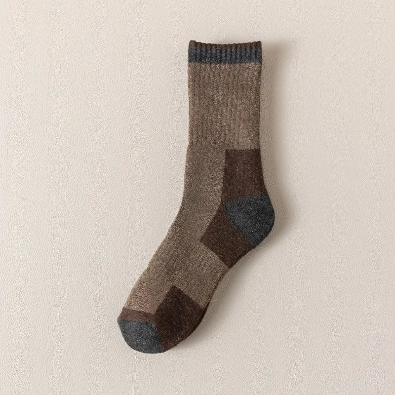 Winter-Socken aus Merinowolle, verdickt, warm, feuchtigkeitsableitend, Wandersocken, für Herren und Damen, thermisch, atmungsaktiv, langlebig, Radfahren, Outdoor-Socken