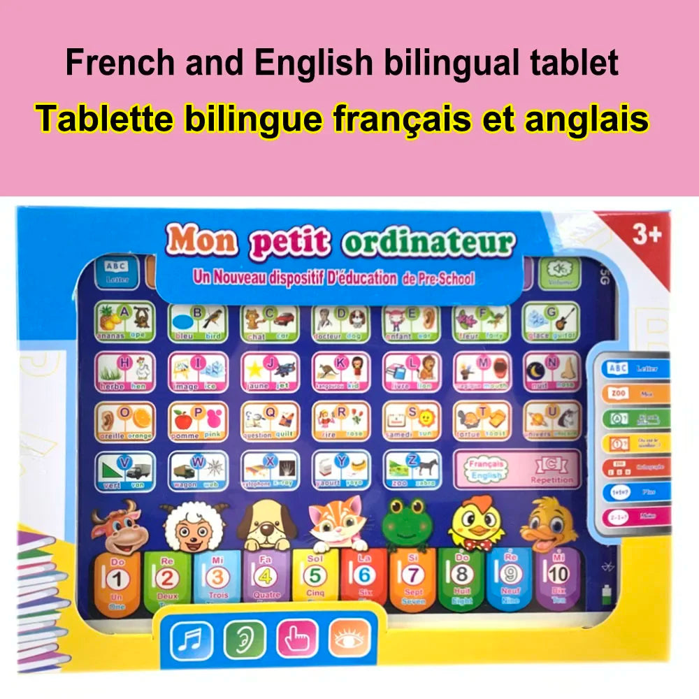 Lernmaschine Tablet Interaktives Spielpad Kinder Sprache Lernspielzeug Laptop Pad Lernen Lernspielzeug für Kinder Geschenk