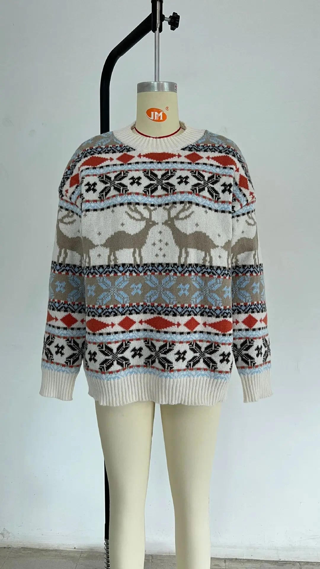 Autumn Pullover Damen Round Neck Long Sleeve Christmas Date Outdoor Vielseitiger Pullover Print Sweater Ropa De Invierno Para Mujer