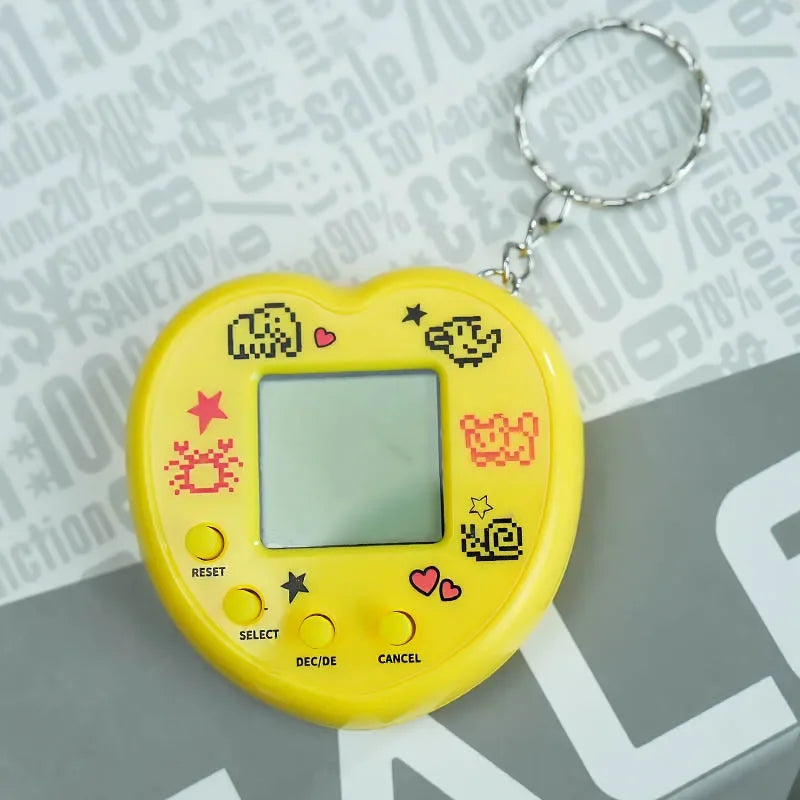 Elektronisches Tamagotchi-Spielzeug als Schlüsselanhänger in Russisch, Original, Deutsch, Spanisch, Polnisch – Elektronische Tiere für Kinder, Spielzeug für Jungen, Pixel-Anhänger