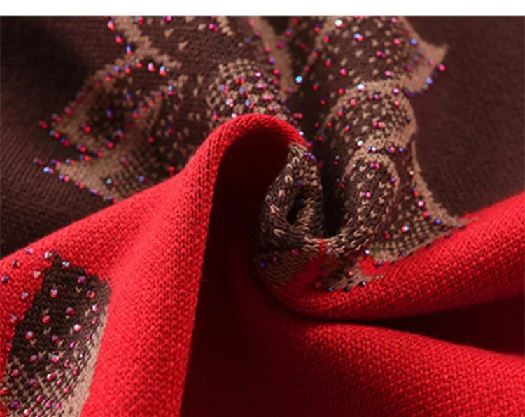 Winterkleidung Oma Pullover Strickpullover Dicker mittlerer Alter Ältere Mutter Bottoming Shirt Samt Langarm Top Damen