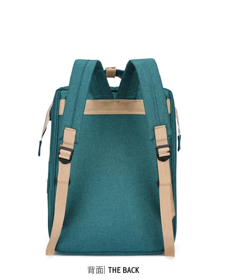 Mama Wickeltaschen Babybett Mutter Große Kapazität Windel Milchflasche Rucksäcke mit Wickelunterlage Praktische Baby-Stilltaschen Geschenk