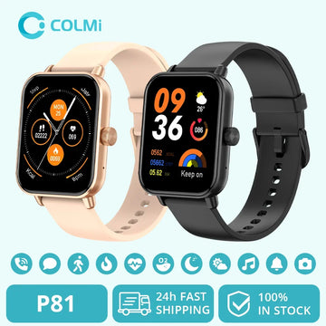 COLMI P81 Voice Calling Smart Watch Ultra 1,9 Zoll Bildschirm 24H Gesundheitsmonitor 100+ Sportmodi, Bluetooth Smartwatch Männer Frauen