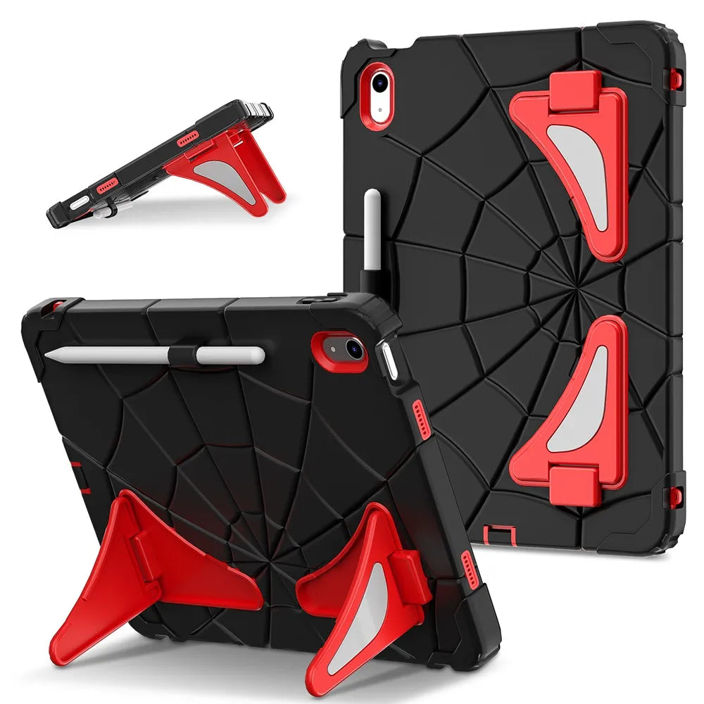 Für iPad 10. Generation 10,9 Zoll Hülle A2696 A2757 A2777 Silikon + PC Kinder Tablet Cover für iPad A16 2025 11 Zoll 11. Generation -Kein Stift