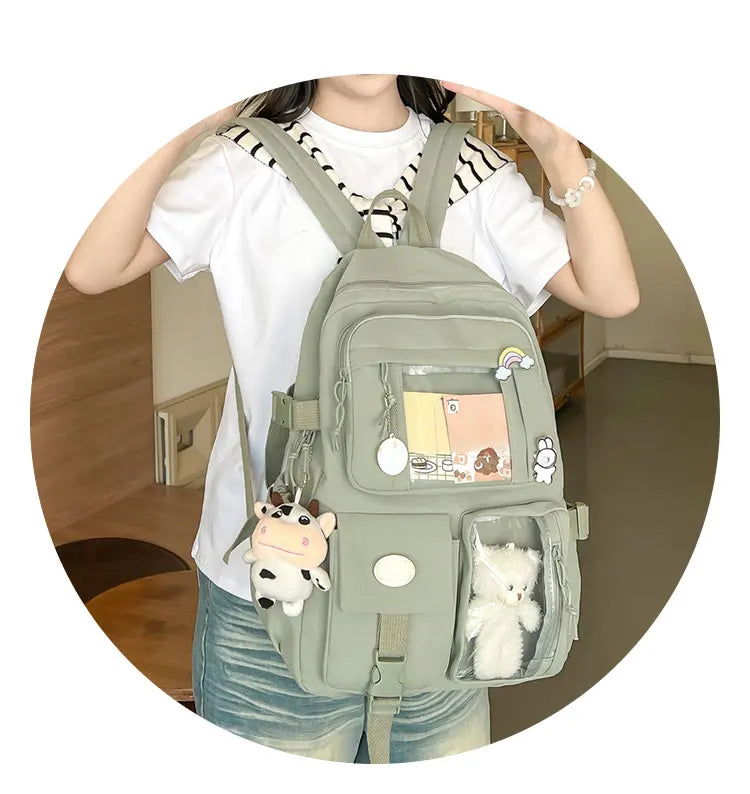 Cute Nylon Student Backpack