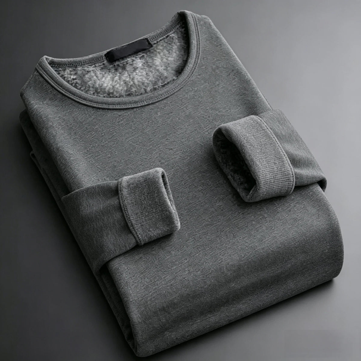 CHUANGERM Herren Herbst Winter Mode Rundhals Warme Langarm Thermo-Unterwäsche T-Shirt Unterhemd