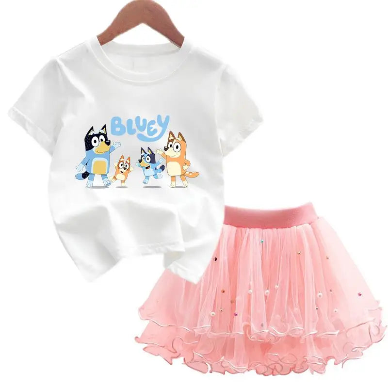 Bluey & Bingo Girls Dress Set
