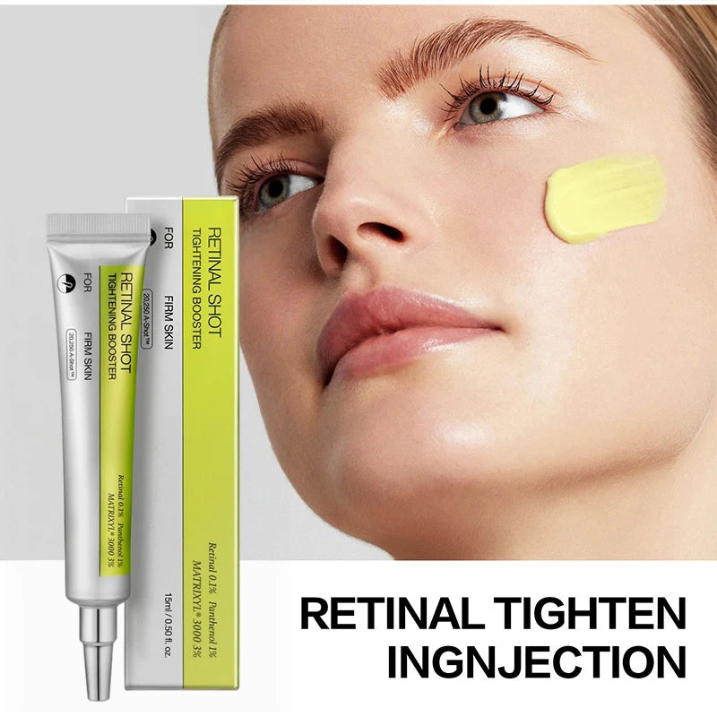 Retinol Shot Augencreme Anti-Aging-Augenserum für Augenringe Falten Feuchtigkeitsspendende Essenz Straffende Behandlung Sanftes Vitamin-C-Serum