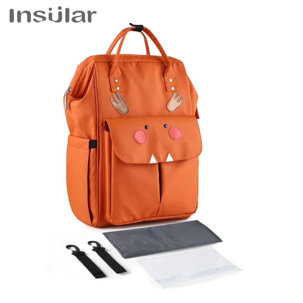 Wasserdichte Mama Windel Rucksack Cartoon Design Mutter Mutterschaft Windel Reisetasche große Kapazität Baby pflege Pflege Kinderwagen Taschen